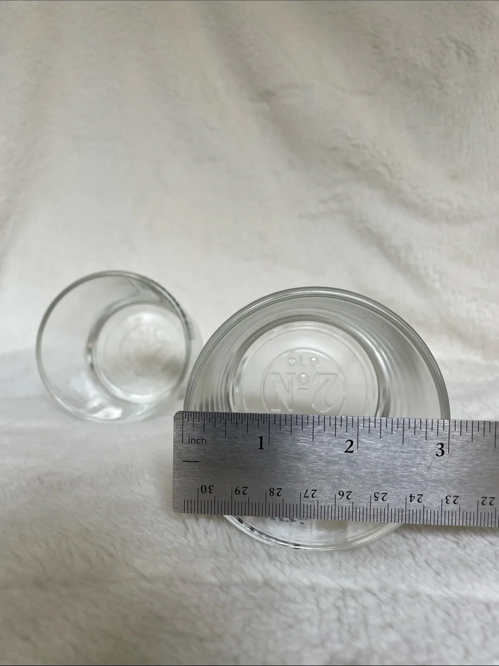 Jack Daniels Clear Glass 1 Shaker Bottle + 2 Rocks Glasses (3 items lot total)